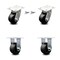 Service Caster 4 Inch Kingpinless Glass Filled Nylon Wheel Caster Swivel Locks 2 Rigid, 2PK SCC-KP30S420-GFNR-BSL-2-R-2 - alternate 1